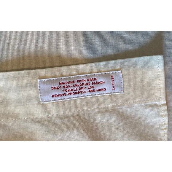 Brooks Brothers Long Sleeve Button Down Shirt Size 17 Men’s Cream - Picture 4 of 7